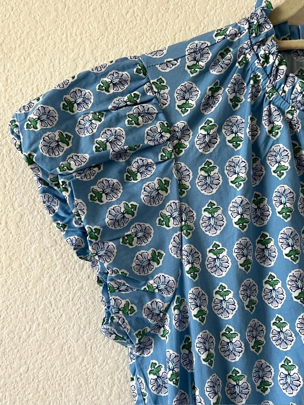 NWT J.Crew Willa Tiered Midi Dress Mountain Bluebird Floral Blue Size 8